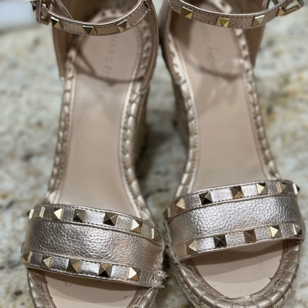 Studded Metallic Sandals